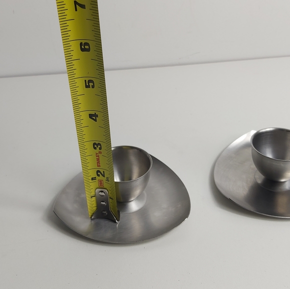 Vintage pair Stainless Steel egg holders - Picture 7 of 13